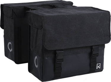 Willex dubbele canvas plus tas 40 l zwart matzwart