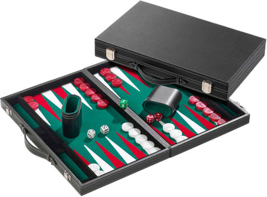 Philos backgammon koffer groot groen