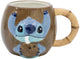 Stor stitch 3d-mok in geschenkdoos van kokosnoot 420ml blauw
