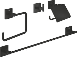 Grohe quickfix start cube 4-in-1 badkameraccessoireset - matte black