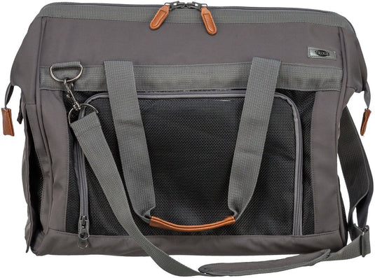 Trixie - hondentas finlay - zwart grijs - 43x26x32 cm