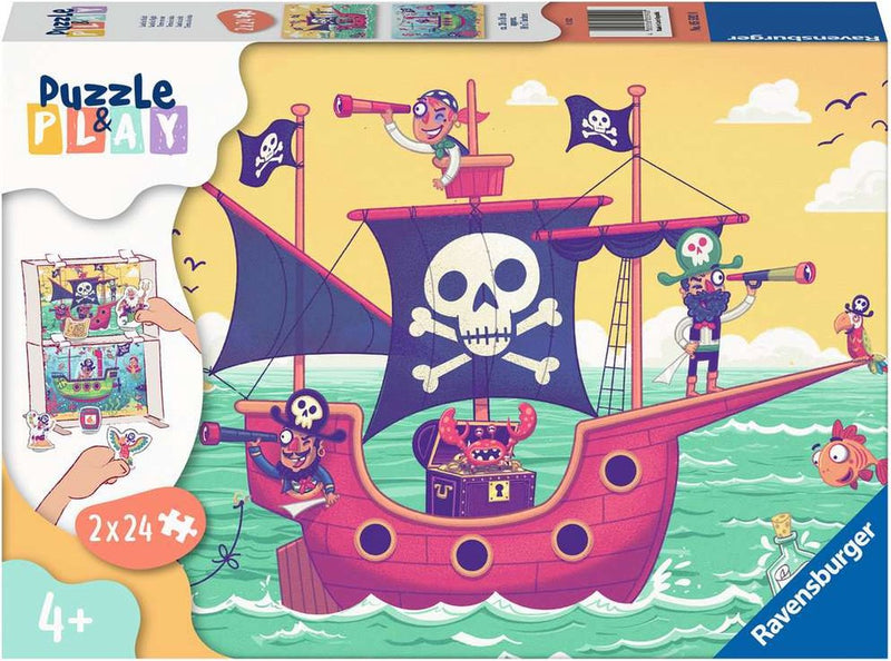 Afbeelding laden in galerijviewer, Ravensburger puzzle play - land in zicht, 2x24st.
