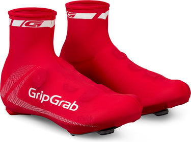 Gripgrab - raceaero lichtgewicht zomer wielren overschoenen race fiets aero tijdrit fietsoverschoenen - rood - unisex - maat one size
