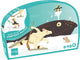 Scratch contour puzzel - walvis - 61.7x41.9x0.25cm - 60 stukjes - 4 jaar
