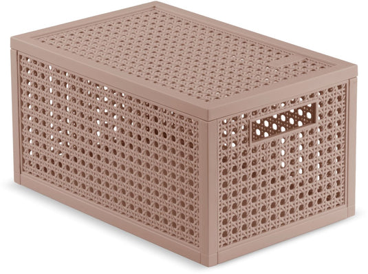 Curver kaya opbergmand - 7l - 18,8x30x15,4 cm - warm taupe