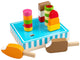 Bigjigs speelgoedeten - 6 ijslollies - in standaard - hout - 3+