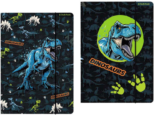 Euro-trade limited liability map met elastiek a4 dinosaurus