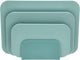 Rosti choptima snijplankenset 35,5 x 7 x 26,5 cm nordic green- kunststof - 4 snijplanken - vaatwasserbestendig - met houder - keuken