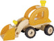 Goki houten voertuig - bulldozer - 28x12,5x19cm - met rubberen banden - 3 jaar
