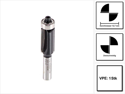 Bosch accessoires kantenfrezen 8 mm, d1 12,7 mm, l 25,4 mm, g 68 mm 1st - 2608628348