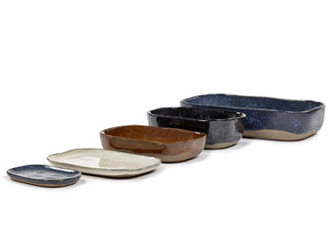 Serax - merci la nouvelle table - extra diep bord m - donkerblauw - 8 stuks