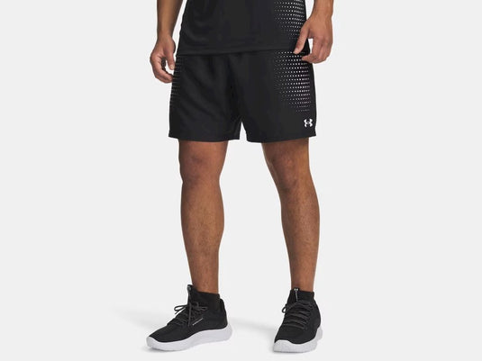Under armour ua tech play short-blk heren sportbroek - zwart wit xxl