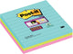 Post-it® notes post-it super sticky 101x101mm assorti pak 3 stuks 70 vel