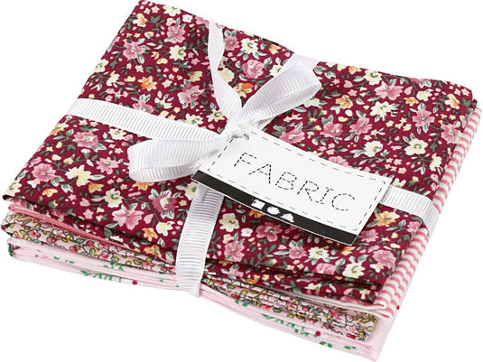 Creativ company patchwork stof roze 45x55cm, 4st.