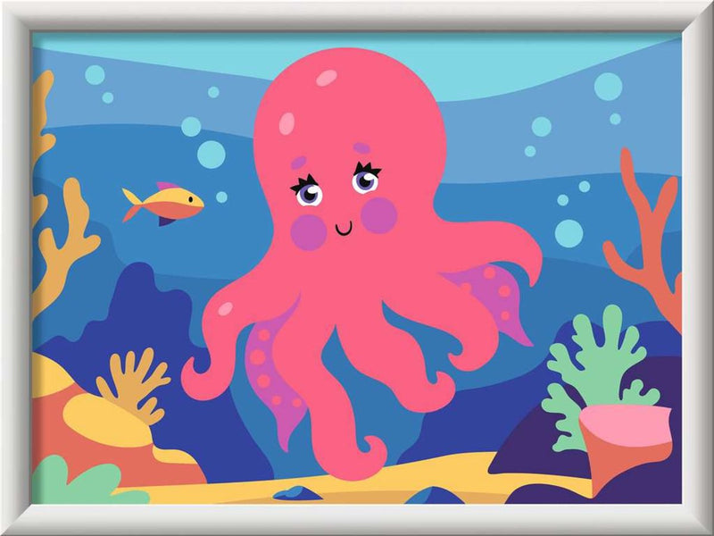 Afbeelding laden in galerijviewer, Ravensburger – creart: octopus (neon) – schilderen op nummer
