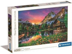 Clementoni - puzzel - 6000 stukjes - alpine meer - puzzel voor volwassenen
