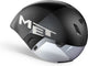 Met codatronca fietshelm - tijdrit - maat s - black silver matt glossy s