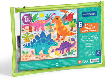 Mudpuppy puzzel - dinos - 36x28cm - 12 stukken - 2 jaar