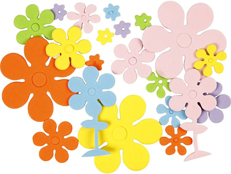 Afbeelding laden in galerijviewer, Creativ company https: www.cchobby.nl eva-foam-vormen-bloemen-afm-10-60-mm-dikte-2-mm-diverse-kleuren-100-stuk-1-doos

