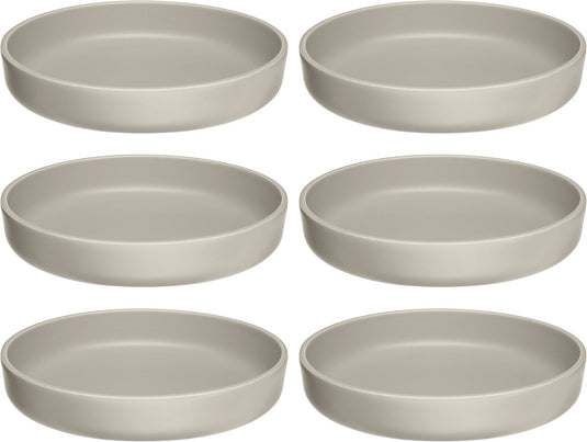 Leonardo roma bord diep 20cm beige - set 6