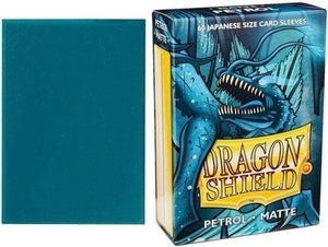 Dragon shield card sleeves: japanese matte petrol (59x86mm) - 60 stuks