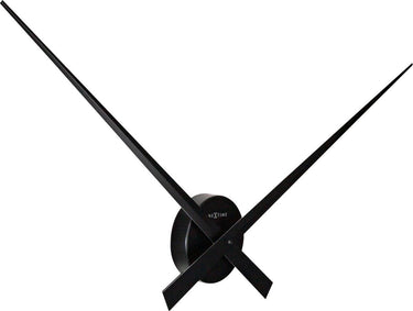 Nextime hands – wandklok – 85 cm – aluminium – zwart