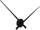 Nextime hands – wandklok – 85 cm – aluminium – zwart