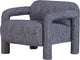 Woood lenny fauteuil - dessin - grijsblauw - 65x76x82