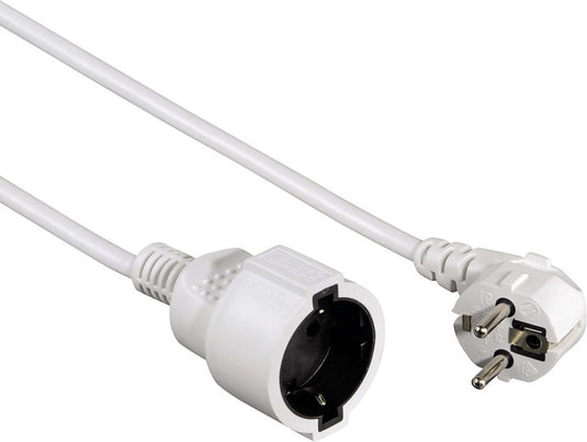 Hama schuko ext.white 2m pro