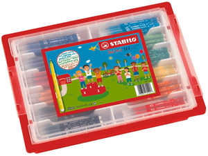 Stabilo trio a-z - viltstift - met ergonomische driekantige gripzone - schoolverpakking met 144 stuks