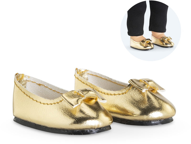 Afbeelding laden in galerijviewer, Corolle poppen gouden ballerina schoenen 36cm accessoire. m
