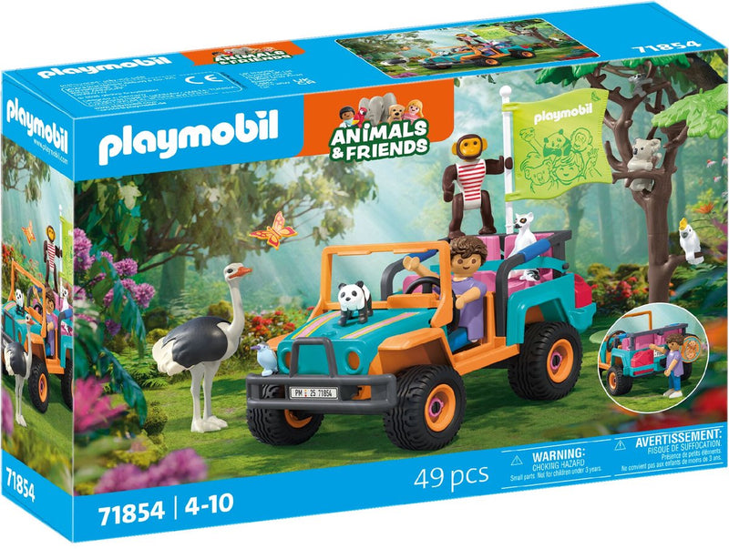 Afbeelding laden in galerijviewer, Playmobil animals friends kleurrijke terreinwagen - 71855
