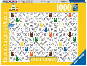 Ravensburger challenge puzzel nijntje, 1000st.