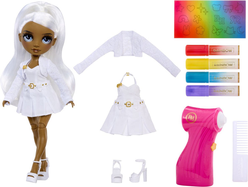 Afbeelding laden in galerijviewer, Rainbow high airbrush create pop met grijze ogen
