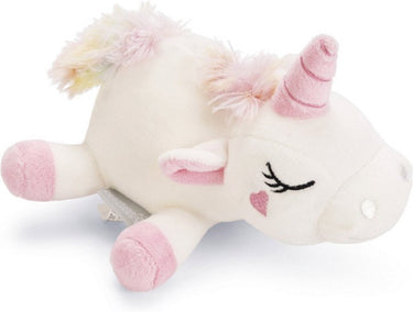 Beeztees puppy speelgoed eenhoorn owen - puppy knuffel - honden speelgoed - zonder pieper - wit - 18x15x11,5 cm