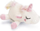 Beeztees puppy speelgoed eenhoorn owen - puppy knuffel - honden speelgoed - zonder pieper - wit - 18x15x11,5 cm