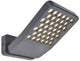 Lutec atlantis - led wandlamp voor buiten - anti-verblinding - premium aluminium - 2000lm krachtig licht - 4000k helder wit licht - ip54 extra weerbestendig - donkergrijs