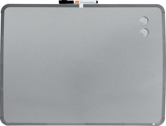 Nobo magnetisch whiteboard met smal zilverkleurig frame 58x43cm - zilver