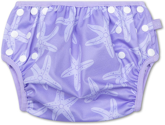 Swim essentials - zwemluier - 0-3 jaar - lila - sterrenprint - verstelbaar
