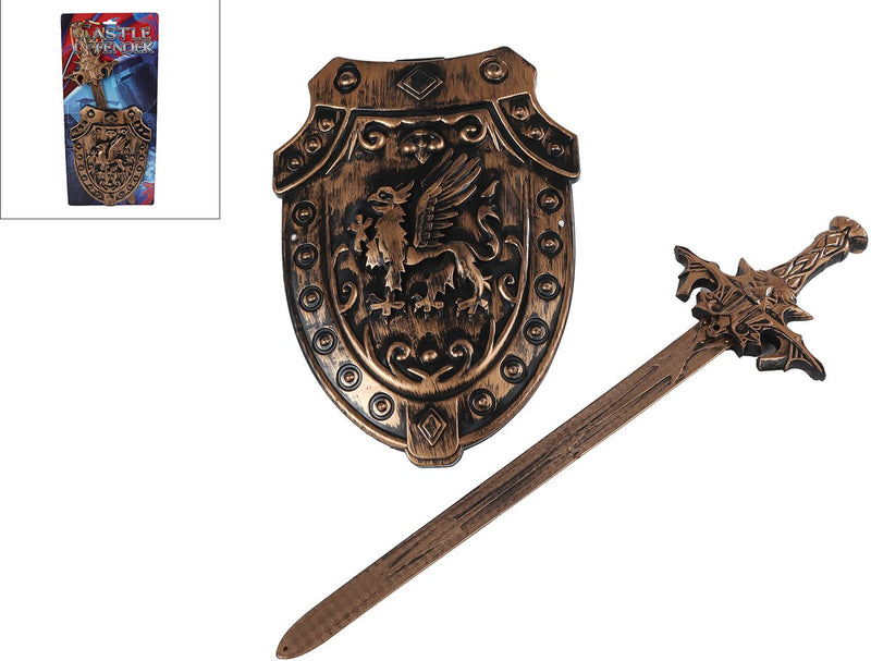Afbeelding laden in galerijviewer, Van manen speelgoed schild en zwaard speelset voor kinderen 26 49cm.
