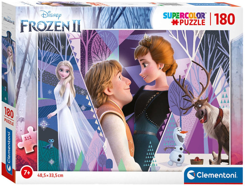 Afbeelding laden in galerijviewer, Clementoni legpuzzel super color frozen 2, 180st.
