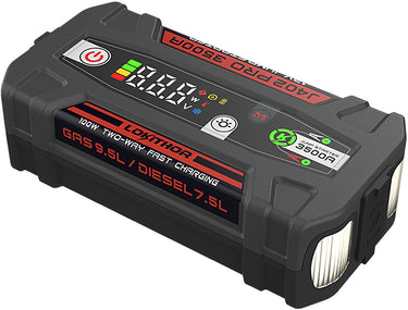 Lokithor jumpstarter j402 pro - 12v 3500a - powerbank 100w - led zaklamp - auto starten