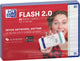 Oxford flash 2.0 - flashcards - gelijnd - a6 - blauwe rand - 80 stuks