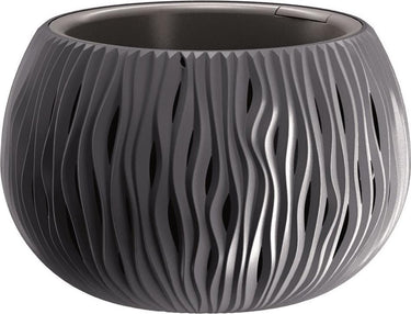 Prosperplast bloemschaal plantschaal sandy bowl 29cm antraciet