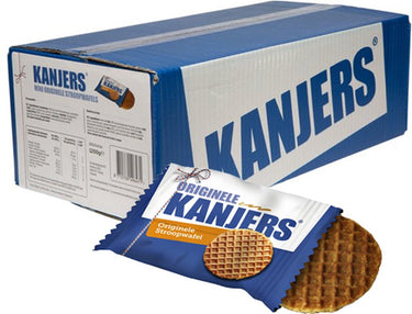 Kanjers mini stroopwafels per stuk verpakt (150x 8gr)
