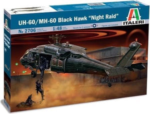 Italeri 2706 uh-60 mh-60 black hawk night raid - schaal 1:48 - helikopter modelbouwset