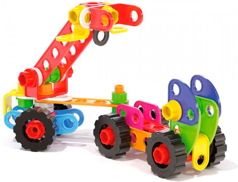 Afbeelding laden in galerijviewer, Quercetti tecno jumbo met opbergbox, 84dlg.
