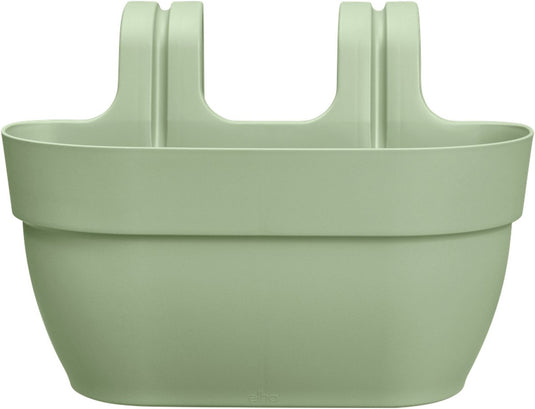 Elho vibia campana easy hanger m 36 - balkonbak met ophanghaken - 100% gerecycled plastic - ø 36.0 x h 26.5 cm - pistachegroen