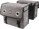 Willex dubbele fietstas - canvas - reflectie - 30 liter - universele bevestiging -grijs