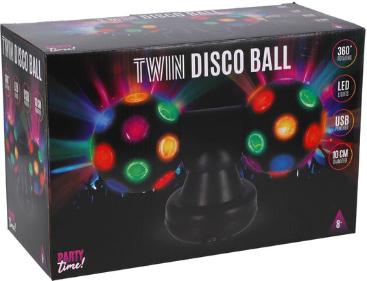 Party time twin discobal zwart